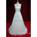 Pretty A-Line Organza & Lace Ivory Beaded Bridal Wear (2014004)
